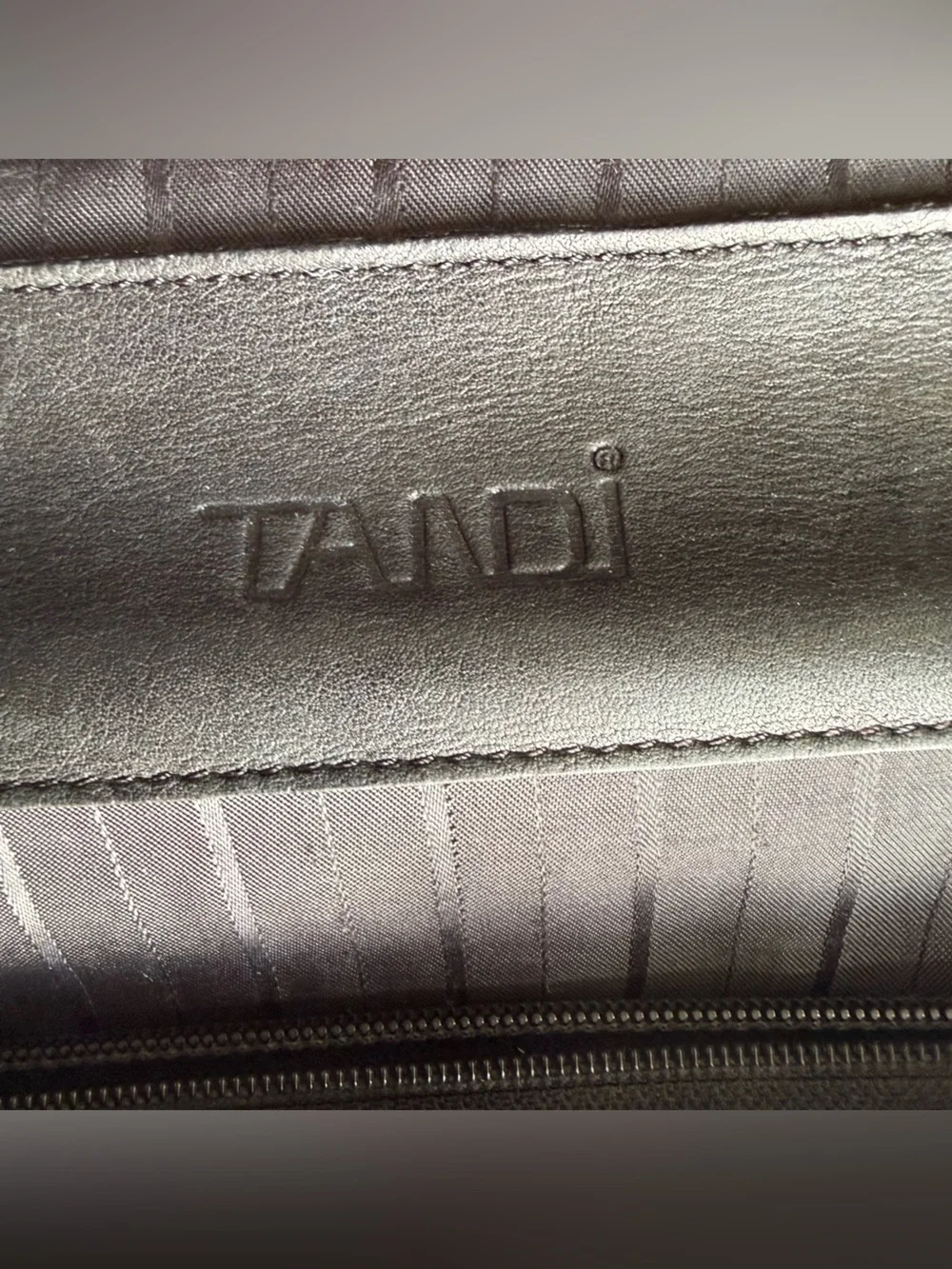 Black Leather Men's Briefcase with Top Handle and Metal Clasp